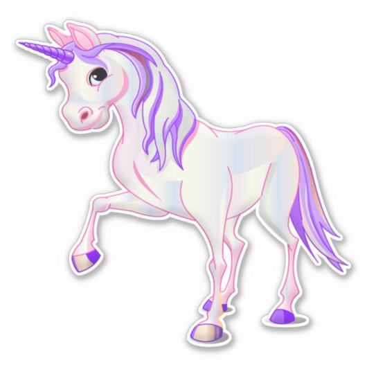 Einhorn Aufkleber (Vorderseite)