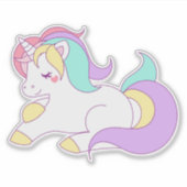 Einhorn Aufkleber (Vorderseite)