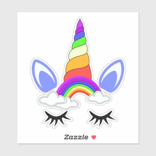 Einhorn Aufkleber (Blatt)