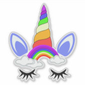 Einhorn Aufkleber (Vorderseite)