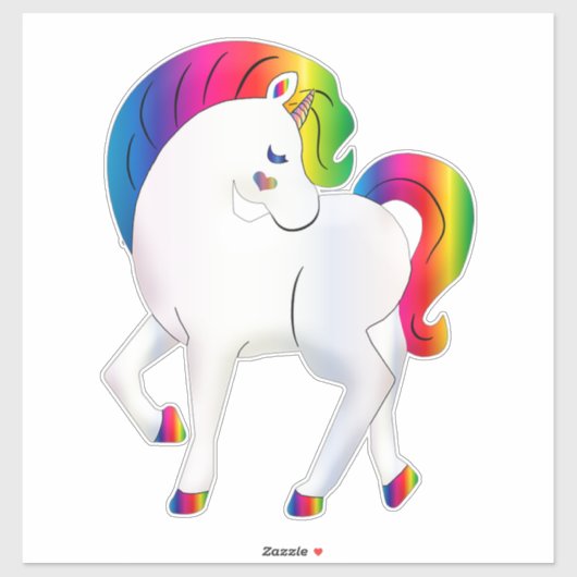 Einhorn Aufkleber (Blatt)