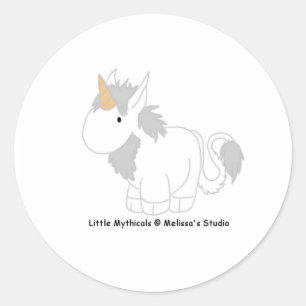 Einhorn-Aufkleber Runder Aufkleber