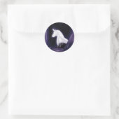 Einhorn-Aufkleber Runder Aufkleber (Tasche)