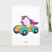 Einhorn Auto Karte (Rückseite)