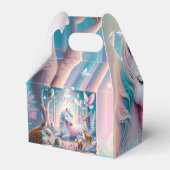 Einhorn, Baby/Kind, Individuelle Name/Geburtsdatum Geschenkschachtel (Rückseite)