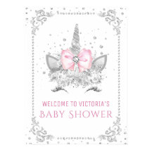 Einhorn-Baby-Party-Schild