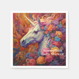 Einhorn-Baby-Shower zum Dahinschmelzen Serviette