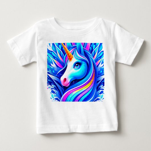 Einhorn Baby T-shirt (Vorderseite)