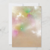 Einhorn-Babyparty-Einladungen Einladung (Rückseite)