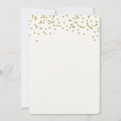 Einhorn-Babypartyeinladungsrosa und -gold Einladung (Rückseite)