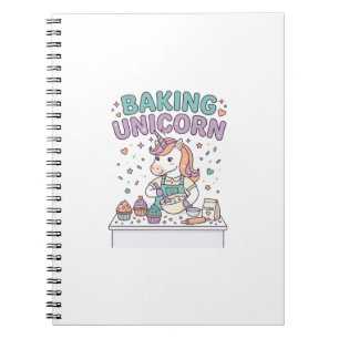 Einhorn Backt Einhorn Trend Produkt Grafik_1 Notizblock