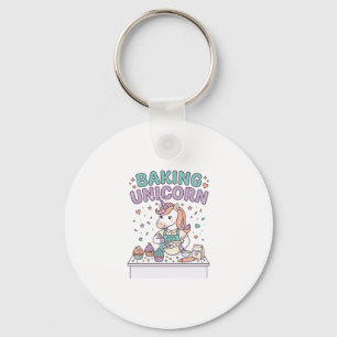Einhorn Backt Einhorn Trend Produkt Grafik_1 Schlüsselanhänger