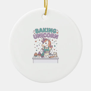 Einhorn Backt Einhorn Trendprodukt Grafik_1 Keramik Ornament