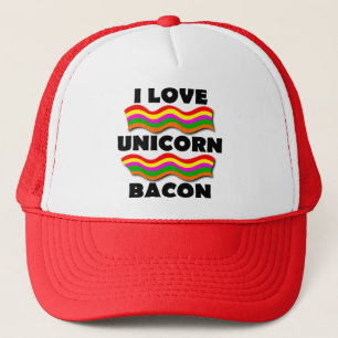 Einhorn Bacon Lustige Ball Cap Trucker Mütze