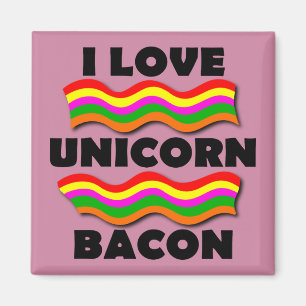 Einhorn Bacon Lustiger Kühlschrankmagnet Kühlschra