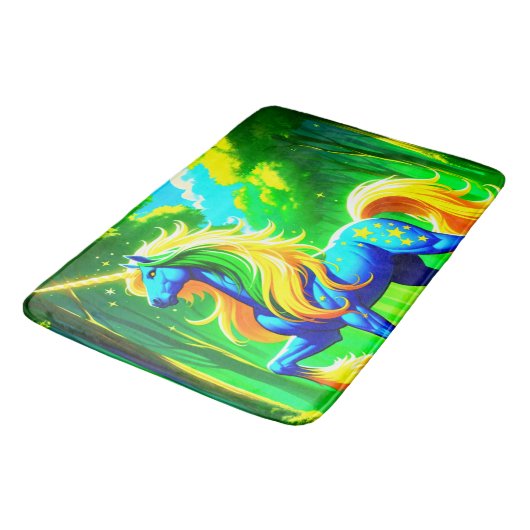 Einhorn Badematte (Schrägansicht)