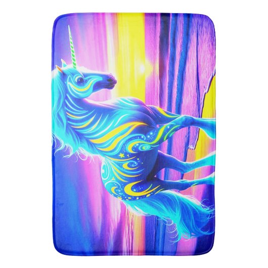 Einhorn Badematte (Vorderseite Vertikal)