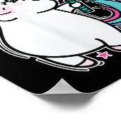 Einhorn Badminton Poster (Ecke)