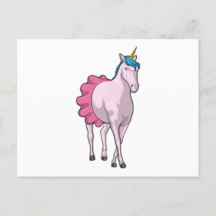Einhorn Ballerina Ballett Postkarte