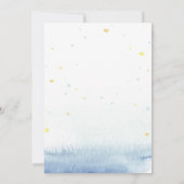 Einhorn, Balloons, SternenBaby-Dusche Einladung (Rückseite)