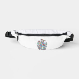 Einhorn Baseball Horn Power Kawaii Vektor Design_1 Bauchtasche