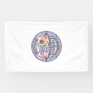 Einhorn Basketball Einhorn Bounce Lustiges Shirt G Banner