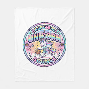 Einhorn Basketball Einhorn Bounce Lustiges Shirt G Fleecedecke