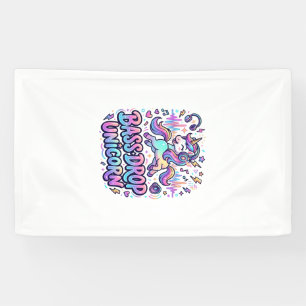 Einhorn Bass Drop Einhorn Geschenk Idee Typografie Banner