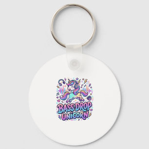 Einhorn Bass Drop Einhorn Geschenk Idee Typografie Schlüsselanhänger