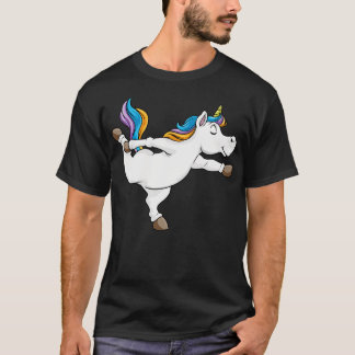 Einhorn bei Yoga T-Shirt