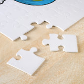 Einhorn beim Ballett-Tanz mit dem Rock Puzzle (Seite)