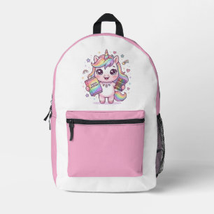 Einhorn bereit für die Schule Bedruckter Rucksack