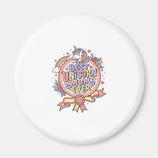 Einhorn Beste Einhorn-Mutter überhaupt Whimsical Z Magnet (Vorne)