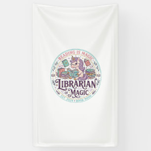 Einhorn-Bibliothekar der Magie Original-Produktgra Banner