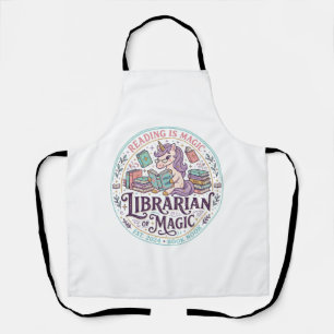 Einhorn-Bibliothekar der Magie Original-Produktgra Schürze