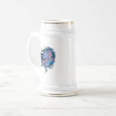 Einhorn Bierglas (Vorderseite Links)