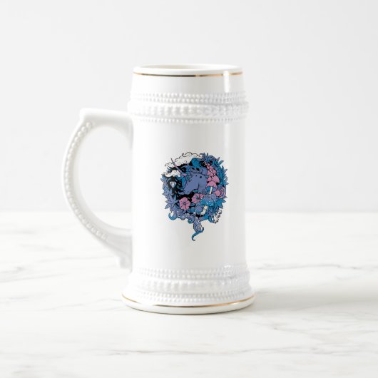 Einhorn Bierglas (Links)