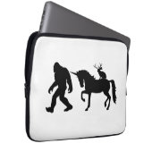 Einhorn, Bigfoot, Jackalope Laptopschutzhülle (Vorne Rechts)