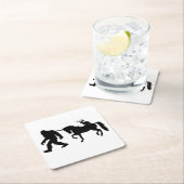 Einhorn, Bigfoot, Jackalope Rechteckiger Pappuntersetzer (Vor Ort)