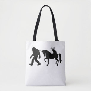 Einhorn, Bigfoot, Jackalope Tasche