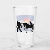 Einhorn, Bigfoot und Jackalope Glas (Rückseite)
