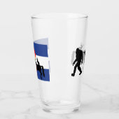 Einhorn, Bigfoot und Jackalope Glas (Links)