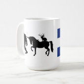 Einhorn, Bigfoot und Jackalope Kaffeetasse (Vorderseite Links)