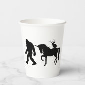 Einhorn, Bigfoot und Jackalope Pappbecher (Rückseite)