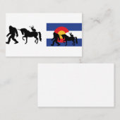 Einhorn, Bigfoot und Jackalope Visitenkarte (Vorne/Hinten)