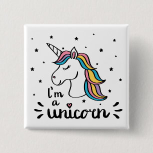Einhorn   bin ich ein Einhorn Button