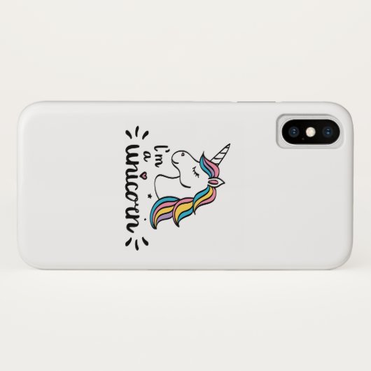 Einhorn | bin ich ein Einhorn Case-Mate iPhone Hülle (Rückseite (Horizontal))