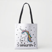 Einhorn | bin ich ein Einhorn Tasche (Vorderseite)