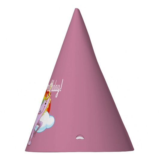 Einhorn-Birthday-Hats (individuell einstellbar) Partyhütchen (Rechts)