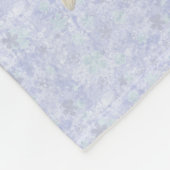 Einhorn-Blau-Haar Fleecedecke (Ecke)